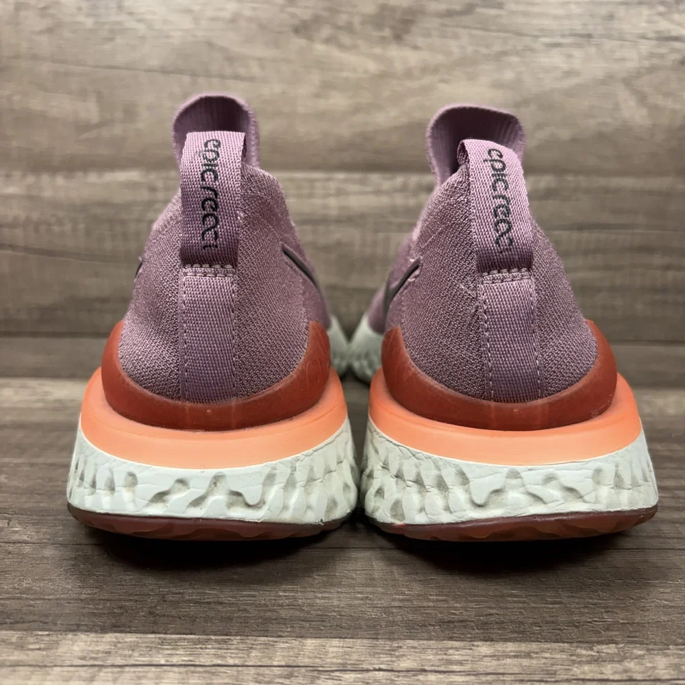 Nike Epic React Flyknit 2 Pink Purple Womens Size 9.5 BQ8927-500 Running Shoes